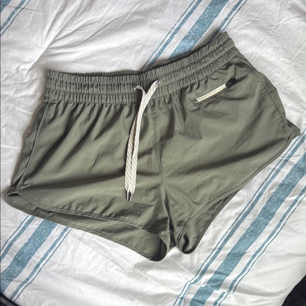 Vuori Sage Green Athletic Shorts
